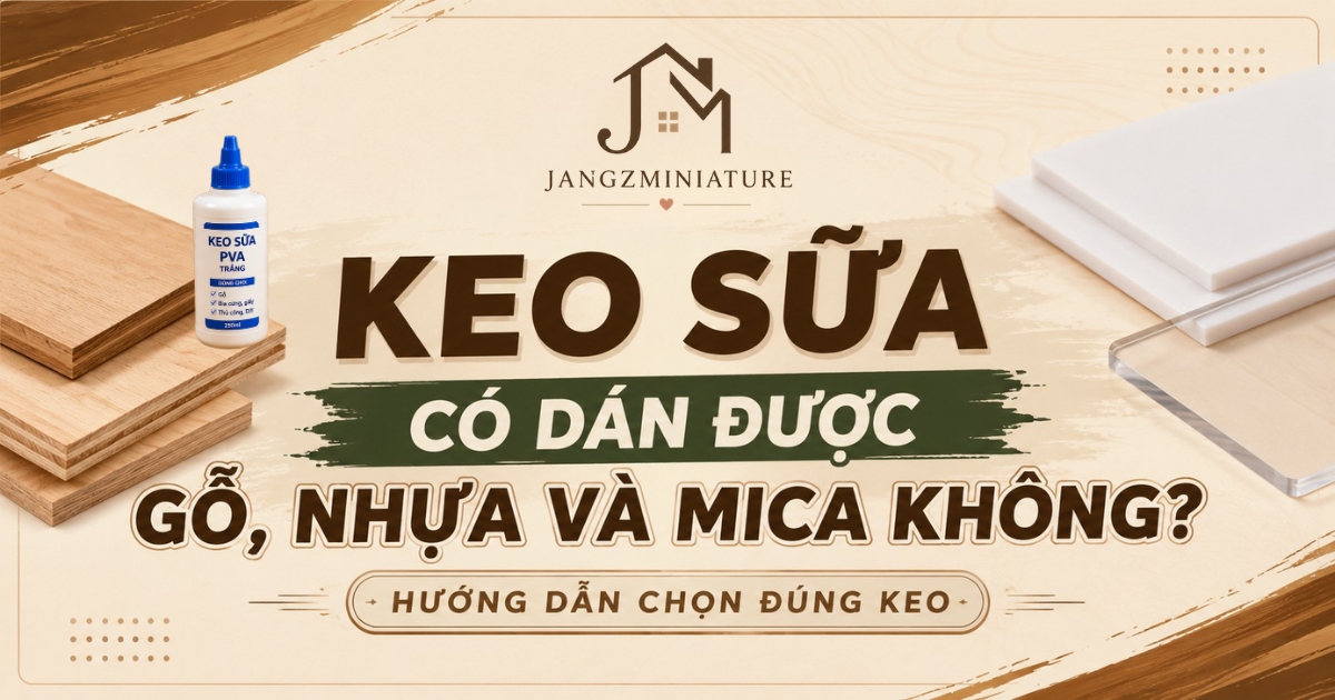 Keo sua co dan duoc go, nhua va mica khong huong dan chon dung keo
